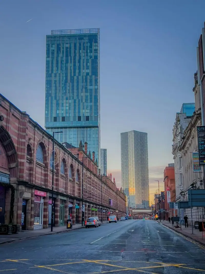 Apartment blocks in Manchester city centre